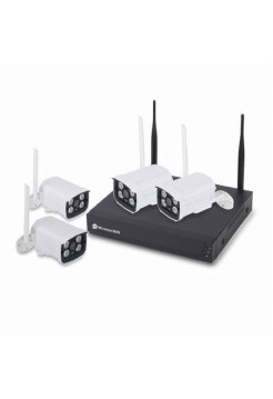 8-канальный WiFi IP регистратор + 4 WiFi камеры 2Мп, VNK04